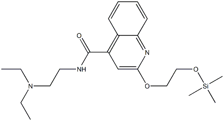 2-(2-Trimethylsilyloxyethoxy)-N-[2-(diethylamino)ethyl]-4-quinolinecarboxamide Struktur