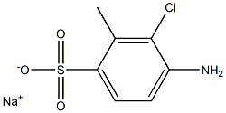 4-Amino-3-chloro-2-methylbenzenesulfonic acid sodium salt Struktur