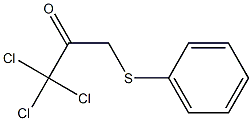 1,1,1-Trichloro-3-(phenylthio)propan-2-one Struktur