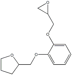 2-[2-(Oxiranylmethyloxy)phenyloxymethyl]oxolane Struktur