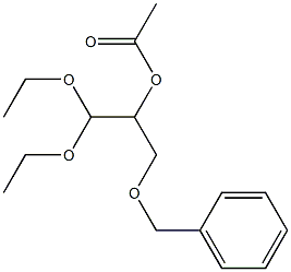 2-Acetyloxy-3-benzyloxypropionaldehyde diethyl acetal Struktur