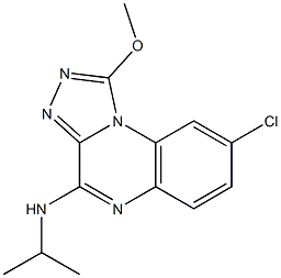 4-Isopropylamino-8-chloro-1-methoxy[1,2,4]triazolo[4,3-a]quinoxaline Struktur