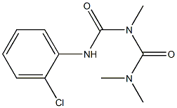 1-(2-Chlorophenyl)-3-methyl-5,5-dimethylbiuret Struktur