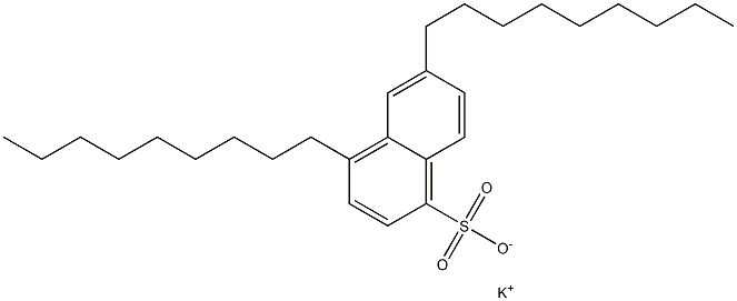 4,6-Dinonyl-1-naphthalenesulfonic acid potassium salt Struktur