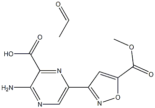 [2-Amino-5-[5-(methoxycarbonyl)isoxazol-3-yl]pyrazine-3-carboxylic acid ethyl]1-oxide Struktur