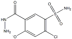 4-Aminosulfonyl-5-chloro-2-hydrazinocarbonylphenoxide Struktur