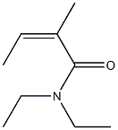 (Z)-N,N-Diethyl-2-methyl-2-butenamide Struktur