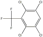 2,3,5,6-Tetrachloro-1-(trifluoromethyl)benzene Struktur