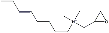 Dimethyl(5-octenyl)glycidylaminium Struktur