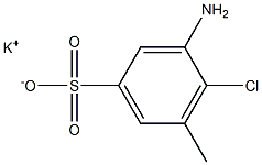 3-Amino-4-chloro-5-methylbenzenesulfonic acid potassium salt Struktur