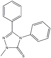 1-Methyl-3,4-diphenyl-1H-1,2,4-triazole-5(4H)-thione Struktur