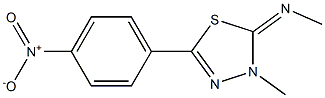 N,3-Dimethyl-5-(4-nitrophenyl)-1,3,4-thiadiazol-2(3H)-imine Struktur