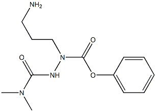 N2-(N,N-Dimethylcarbamoyl)-2-azaornithine phenyl ester Struktur