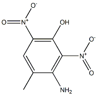 3-Amino-4-methyl-2,6-dinitrophenol Struktur