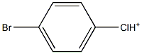 1-Bromo-4-chlorobenzenium Struktur