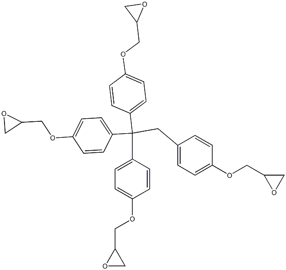 1,1,1,2-Tetrakis(4-glycidyloxyphenyl)ethane Struktur