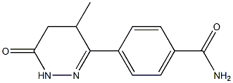 5-Methyl-6-(4-carbamoylphenyl)-4,5-dihydropyridazin-3(2H)-one Struktur