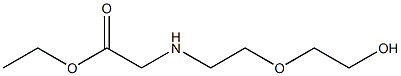 [2-(2-Hydroxyethoxy)ethylamino]acetic acid ethyl ester Struktur