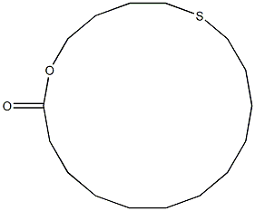 6-Thia-1-oxacyclooctadecan-18-one Struktur