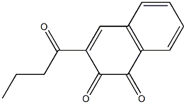 3-Butanoylnaphthalene-1,2-dione Struktur