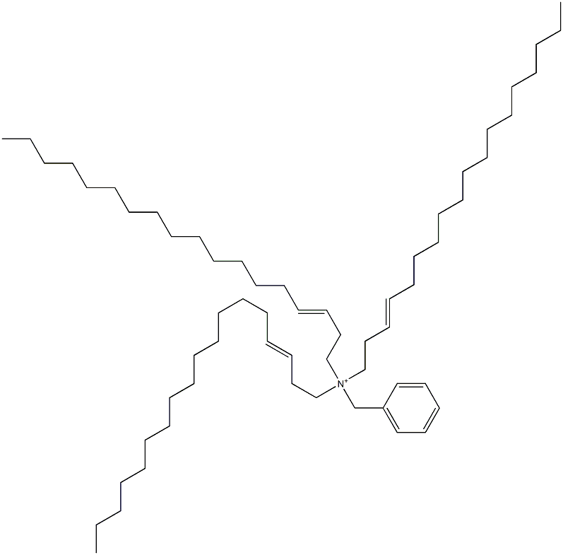 Tri(3-octadecenyl)benzylaminium Struktur