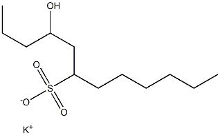 4-Hydroxydodecane-6-sulfonic acid potassium salt Struktur