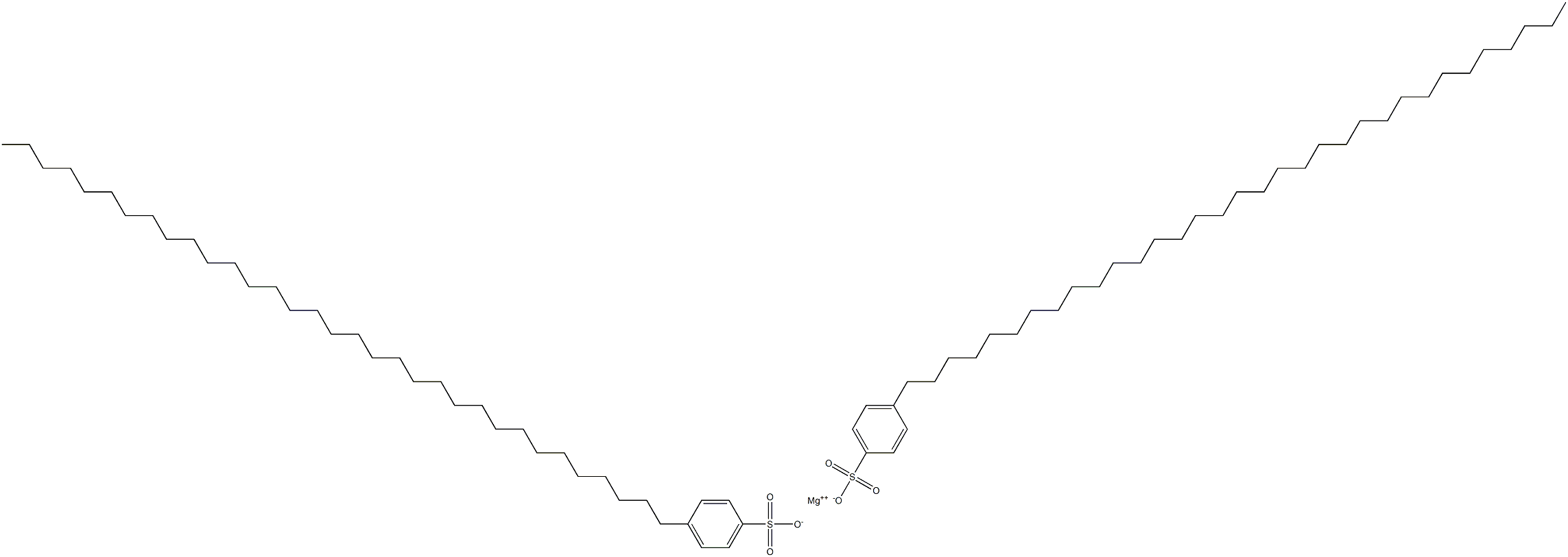 Bis[4-(tritriacontan-1-yl)benzenesulfonic acid]magnesium salt Struktur