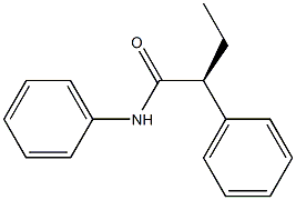 [S,(+)]-N,2-Diphenylbutyramide Struktur