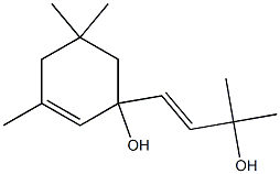 1-[(Z)-3-Hydroxy-3-methyl-1-butenyl]-3,5,5-trimethyl-2-cyclohexen-1-ol Struktur