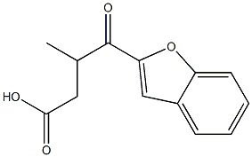 3-Methyl-4-oxo-4-(2-benzofuranyl)butanoic acid Struktur