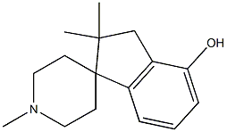 1,2',2'-Trimethylspiro[piperidine-4,1'-indan]-4'-ol Struktur