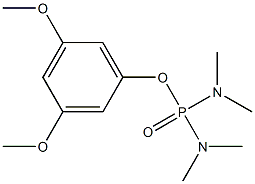 Di(dimethylamino)phosphinic acid (3,5-dimethoxyphenyl) ester Struktur