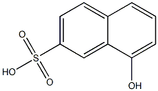 8-Hydroxy-2-naphthalenesulfonic acid Struktur