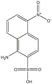 1-Amino-5-nitro-2-naphthalenesulfonic acid Struktur