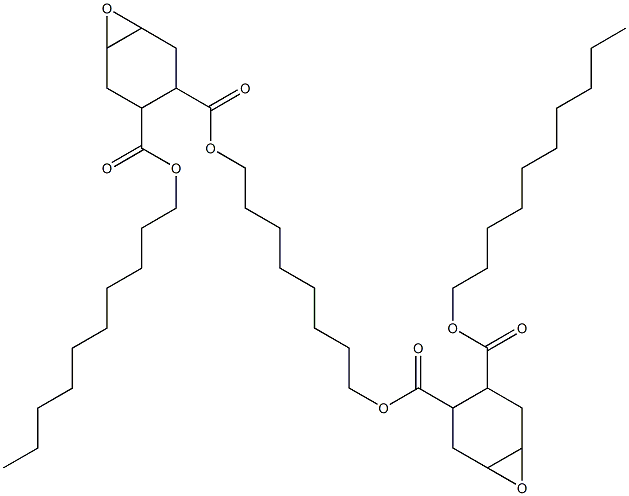 Bis[2-(decyloxycarbonyl)-4,5-epoxy-1-cyclohexanecarboxylic acid]1,8-octanediyl ester Struktur