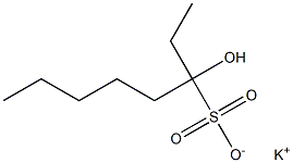 3-Hydroxyoctane-3-sulfonic acid potassium salt Struktur