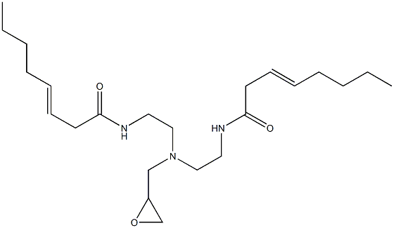 N,N-Bis[2-(3-octenoylamino)ethyl]glycidylamine Struktur