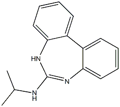 6-Isopropylamino-5H-dibenzo[d,f][1,3]diazepine Struktur