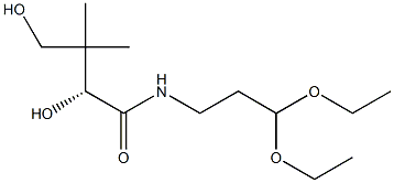 [R,(+)]-N-(3,3-Diethoxypropyl)-2,4-dihydroxy-3,3-dimethylbutyramide Struktur