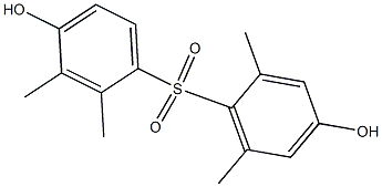 4,4'-Dihydroxy-2,2',3,6'-tetramethyl[sulfonylbisbenzene] Struktur