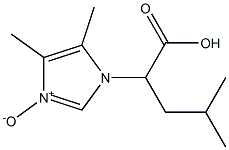 2-[(4,5-Dimethyl-1H-imidazole 3-oxide)-1-yl]-4-methylpentanoic acid Struktur