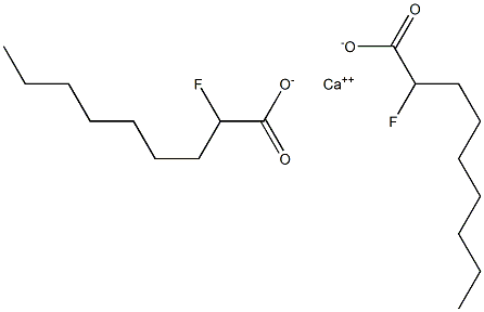 Bis(2-fluorononanoic acid)calcium salt Struktur