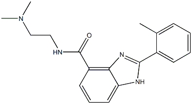 2-(2-Methylphenyl)-N-[2-(dimethylamino)ethyl]-1H-benzimidazole-4-carboxamide Struktur