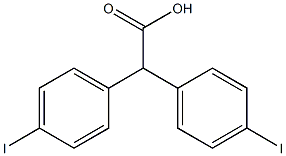 Bis(p-iodophenyl)acetic acid Struktur