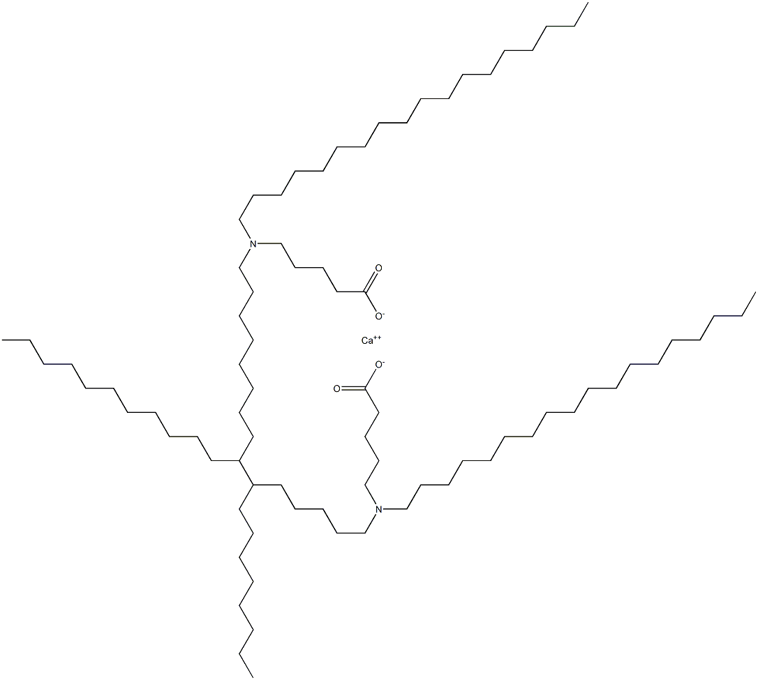 Bis[5-(dioctadecylamino)valeric acid]calcium salt Struktur