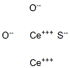 Dicerium dioxide sulfide Struktur