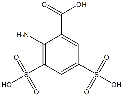 2-Amino-3,5-disulfobenzoic acid Struktur