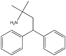 3,3-Diphenyl-1,1-dimethyl-1-propanamine Struktur