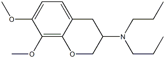 3,4-Dihydro-3-(dipropylamino)-7,8-dimethoxy-2H-1-benzopyran Struktur