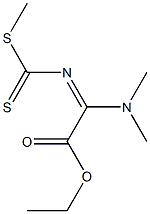 N-[Ethoxycarbonyl(dimethylamino)methylene]dithiocarbamic acid methyl ester Struktur